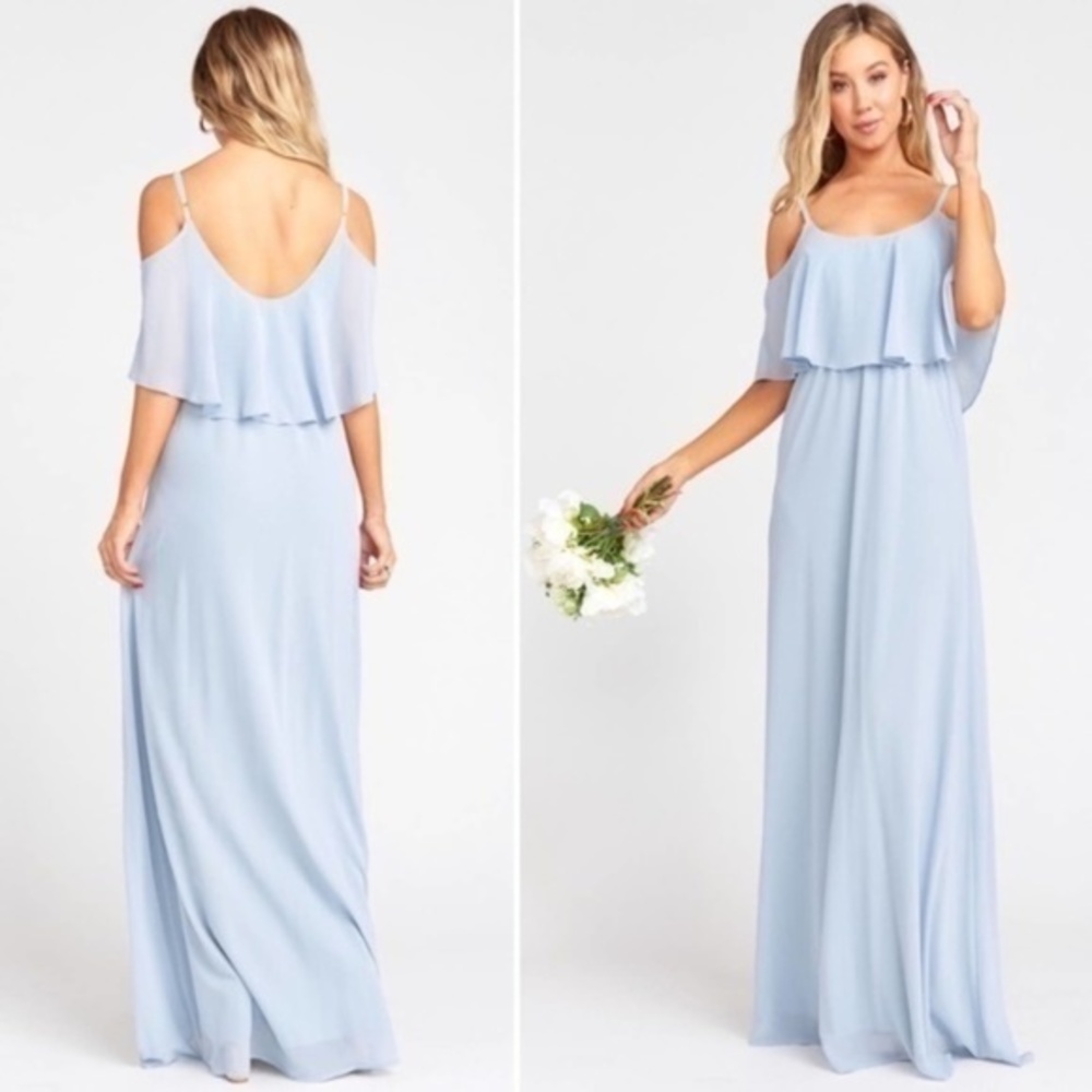 Show Me Your Mumu Caitlin Ruffle Maxi Dress sz XXS